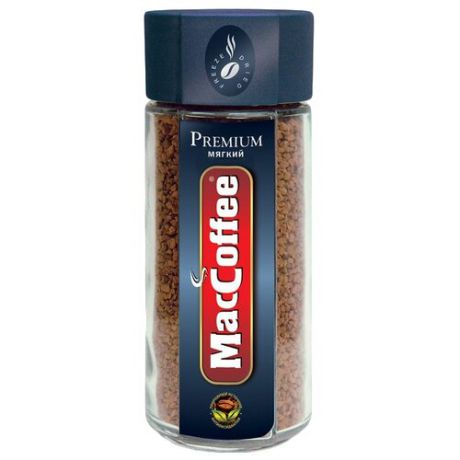 Кофе растворимый MacCoffee Premium, стеклянная банка, 100 г