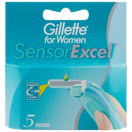 Gillette for Women Sensor Excel Сменные лезвия упаковка из 5 шт