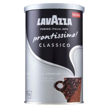 Кофе растворимый Lavazza Prontissimo Classico с молотым кофе, жестяная банка, 95 г