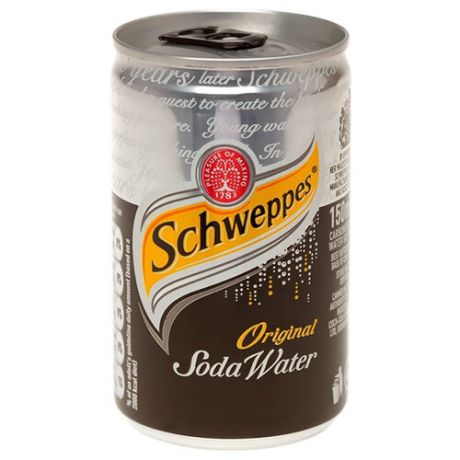 Газированный напиток Schweppes Soda Water, 0.15 л
