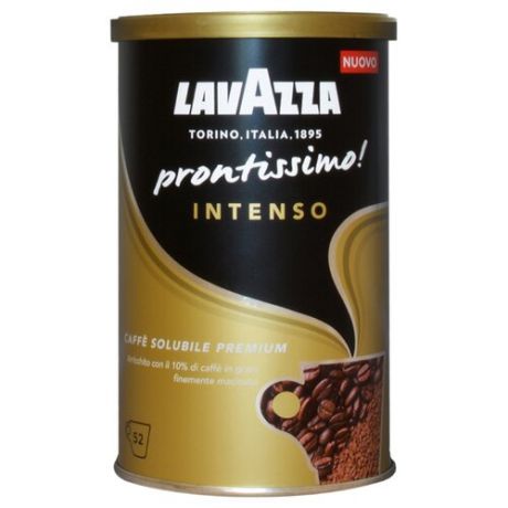 Кофе растворимый Lavazza Prontissimo Intenso с молотым кофе, 95 г