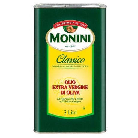 Monini Масло оливковое Classico, жестяная банка 3 л