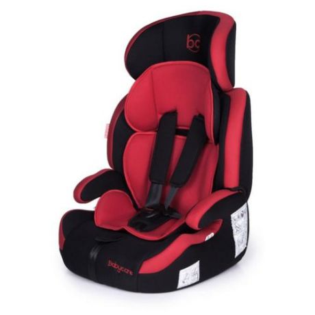 Автокресло группа 1/2/3 (9-36 кг) Baby Care Legion, black/red