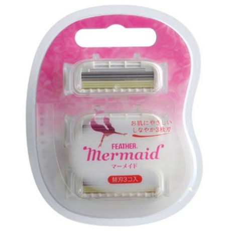 Feather Mermaid Rose Pink Сменные лезвия упаковка из 3 шт