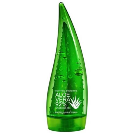 Гель для тела BioAqua Aloe Vera 92% Soothing Gel Увлажняющий гель с натуральным соком алоэ для лица и тела, 160 мл