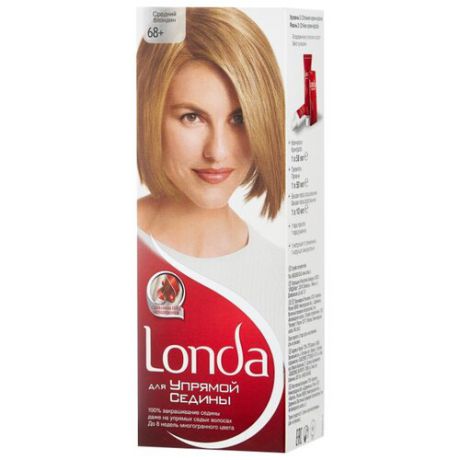 Londa для Упрямой седины стойкая крем-краска для волос, 68 средний блондин