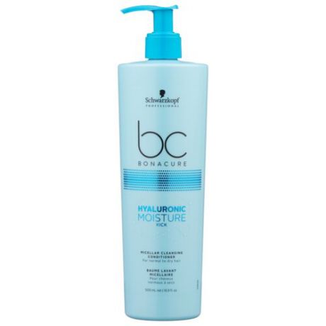 BC Bonacure мицеллярный очищающий кондиционер Hyaluronic Moisture Kick, 500 мл