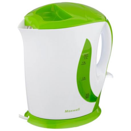 Чайник Maxwell MW-1062, белый/зеленый