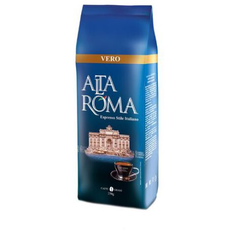 Кофе в зернах Alta Roma Vero, арабика/робуста, 250 г
