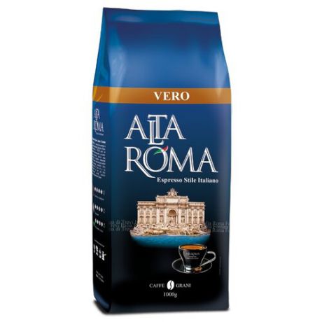 Кофе в зернах Alta Roma Vero, арабика/робуста, 1 кг