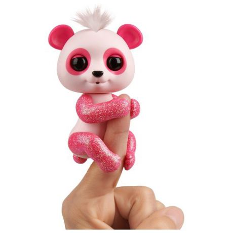 Интерактивная игрушка робот WowWee Fingerlings Панда в блестках полли