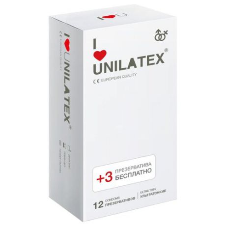 Презервативы Unilatex Ultra Thin 15 шт.