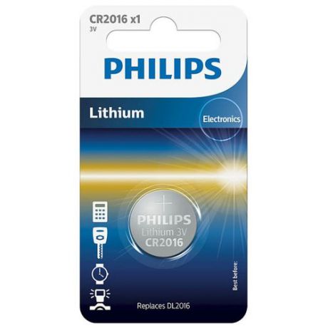 Батарейка Philips Lithium CR2016 1 шт блистер