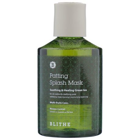 BLITHE Сплэш-маска для восстановления Soothing&Healing Green Tea, 200 мл
