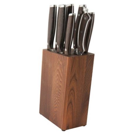 Набор BergHOFF Essentials 7 ножей, ножницы и подставка коричневый