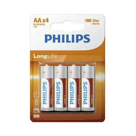 Батарейка Philips LongLife AA 4 шт блистер