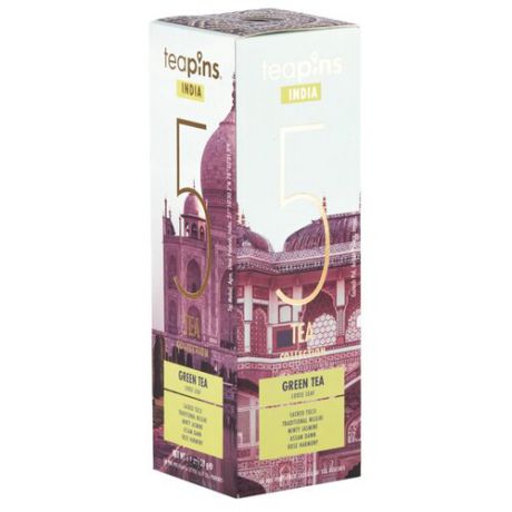 Чай зеленый Teapins India 5 tea collection ассорти, 50 г