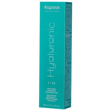 Kapous Professional Hyaluronic Acid Крем-краска для волос с гиалуроновой кислотой, 100 мл, 4.0, Коричневый