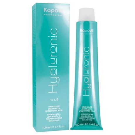 Kapous Professional Hyaluronic Acid Крем-краска для волос с гиалуроновой кислотой, 100 мл, 8.0, Светлый блондин