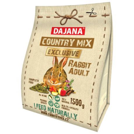 Корм для кроликов Dajana Country Mix Adult Exclusive 1.5 кг