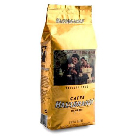 Кофе в зернах Hausbrandt Espresso, вакуумная упаковка, арабика/робуста, 1 кг