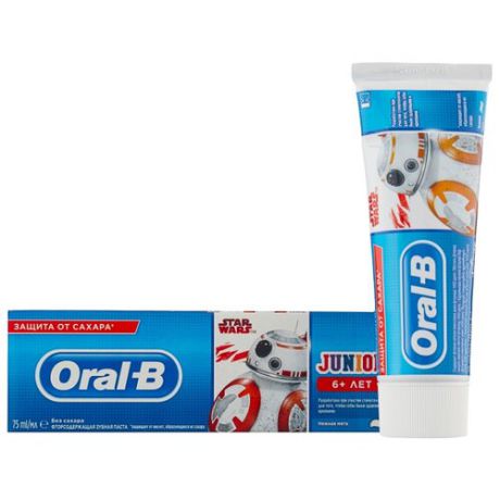 Зубная паста Oral-B Junior 6+, 75 мл