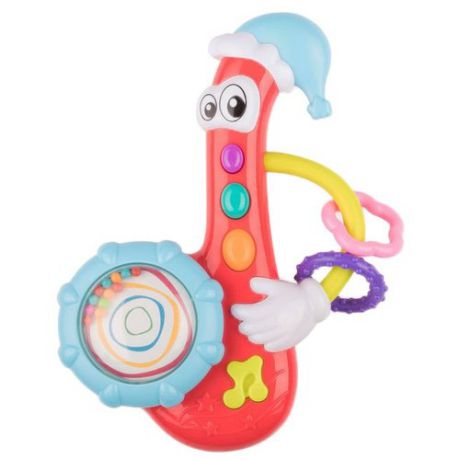 Интерактивная развивающая игрушка Happy Baby Jazzy 330091 красный/голубой