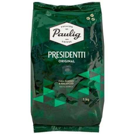 Кофе в зернах Paulig Presidentti Original, арабика, 1 кг