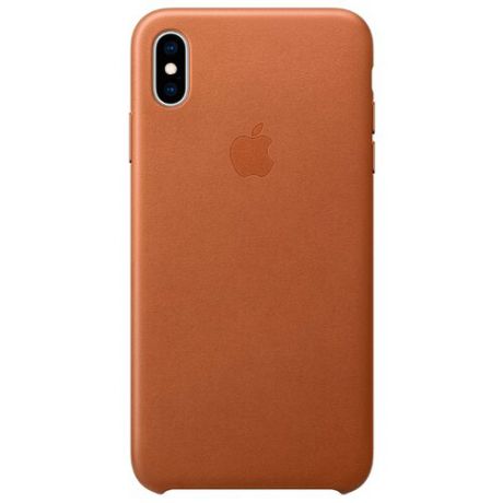 Чехол Apple кожаный для Apple iPhone XS Max золотисто-коричневый