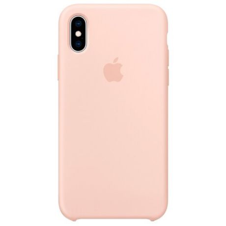 Чехол Apple силиконовый для Apple iPhone XS розовый песок