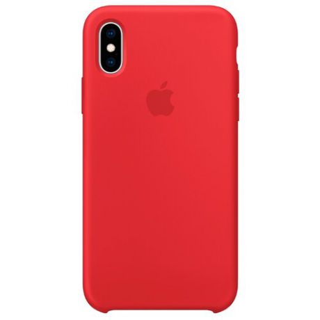 Чехол Apple силиконовый для Apple iPhone XS красный
