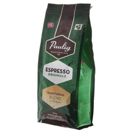 Кофе в зернах Paulig Espresso Originale, арабика/робуста, 250 г
