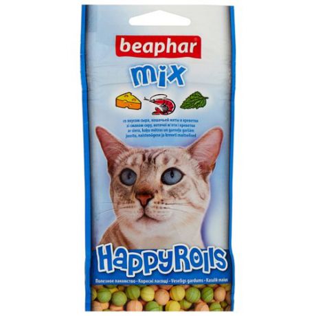 Лакомство для кошек Beaphar Happy Rolls Mix, 80шт. в уп.
