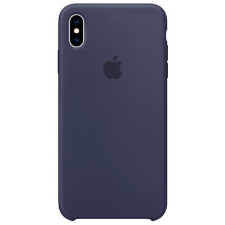 Чехол Apple силиконовый для Apple iPhone XS Max темно-синий