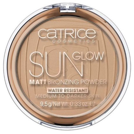 CATRICE Sun Glow Matt Bronzing Powder пудра компактная с эффектом загара матирующая 035 Universal Bronze
