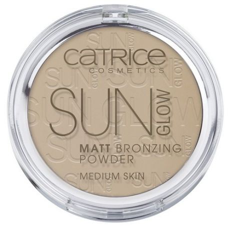 CATRICE Sun Glow Matt Bronzing Powder пудра компактная с эффектом загара матирующая 030 Medium Bronze