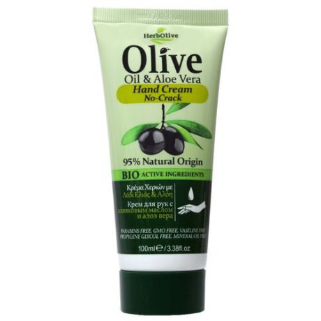 Крем для рук HerbOlive Olive oil & aloe vera No-crack 100 мл