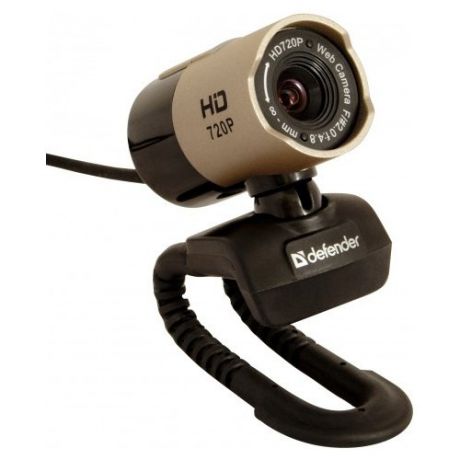 Веб-камера Defender G-lens 2577 HD720p черно-золотой