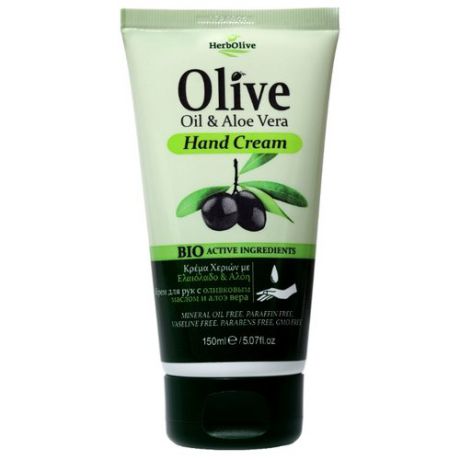 Крем для рук HerbOlive Olive oil & aloe vera 150 мл