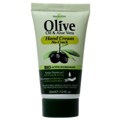 Крем для рук HerbOlive Olive oil & aloe vera No-crack 30 мл