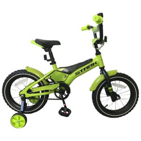 Детский велосипед STARK Tanuki 14 Boy (2019) зеленый/черный (требует финальной сборки)