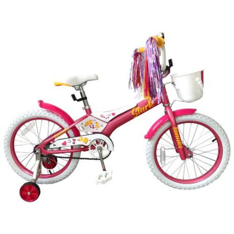 Детский велосипед STARK Tanuki 18 Girl (2019) розовый/белый (требует финальной сборки)