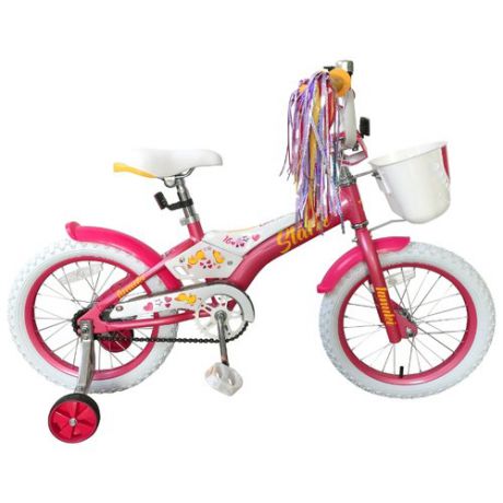 Детский велосипед STARK Tanuki 16 Girl (2019) розовый/белый (требует финальной сборки)