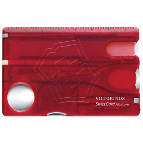 Швейцарская карточка Nailcare VICTORINOX красный