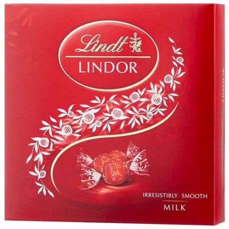 Набор конфет Lindt Lindor молочный 125 г красный