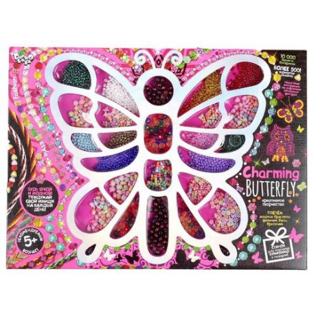 Danko Toys Набор для бисероплетения Charming Butterfly CHB-01-01 разноцветный