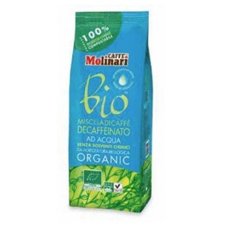 Кофе молотый Molinari Organic Bio Decaffeinato без кофеина, 250 г