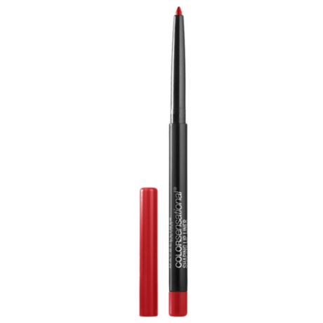 Maybelline Color Sensational Карандаш для губ механический 80 огненно красный