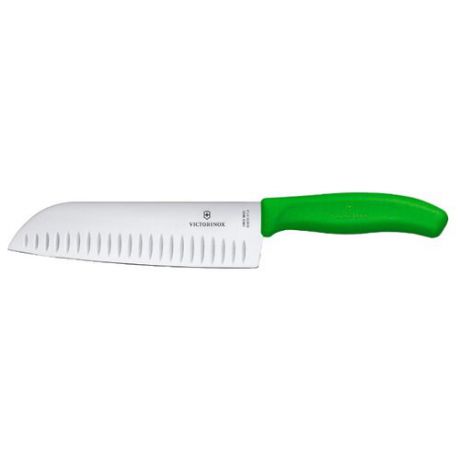 VICTORINOX Нож сантоку Swiss classic 17 см, блистер зеленый