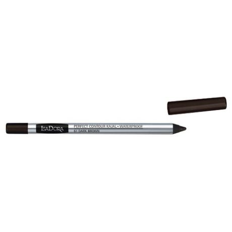 IsaDora Карандаш для век водостойкий Perfect Contour Kajal Waterproof, оттенок 61 dark brown